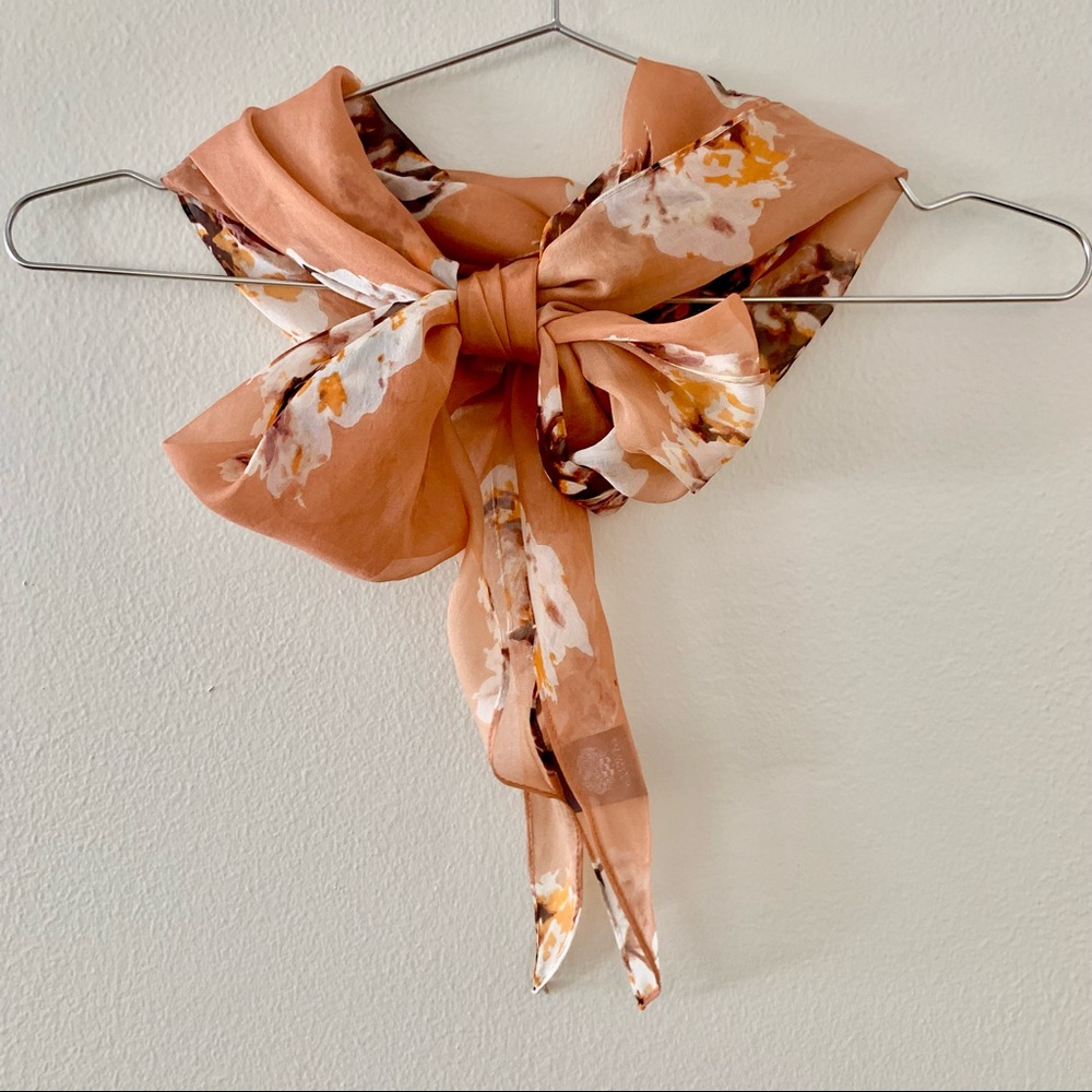 | vince camuto • southern belle floral silk scarf |